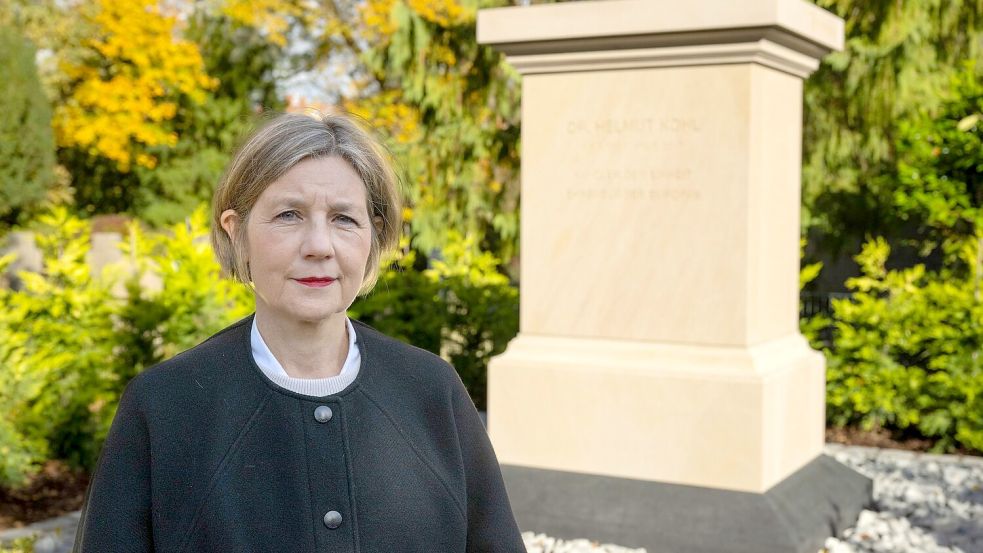 Für Maike Kohl-Richter „war immer klar, dass das Grab letztlich Denkmalcharakter haben muss“. Foto: Boris Roessler
