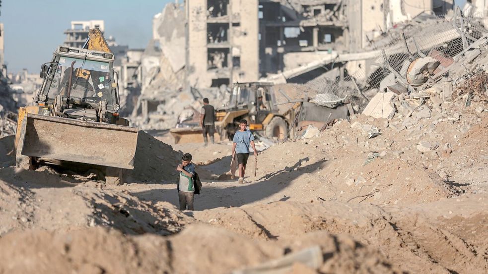 Zerstörte Gebäude südlich der Stadt Gaza. (Archivbild) Foto: Omar Ashtawy