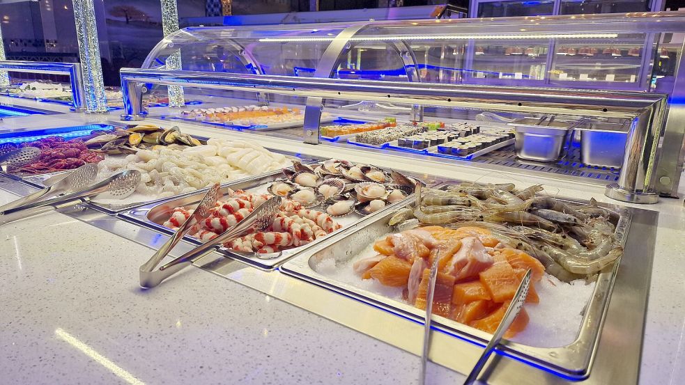 Die Auswahl ist reichlich und sehr schmackhaft.