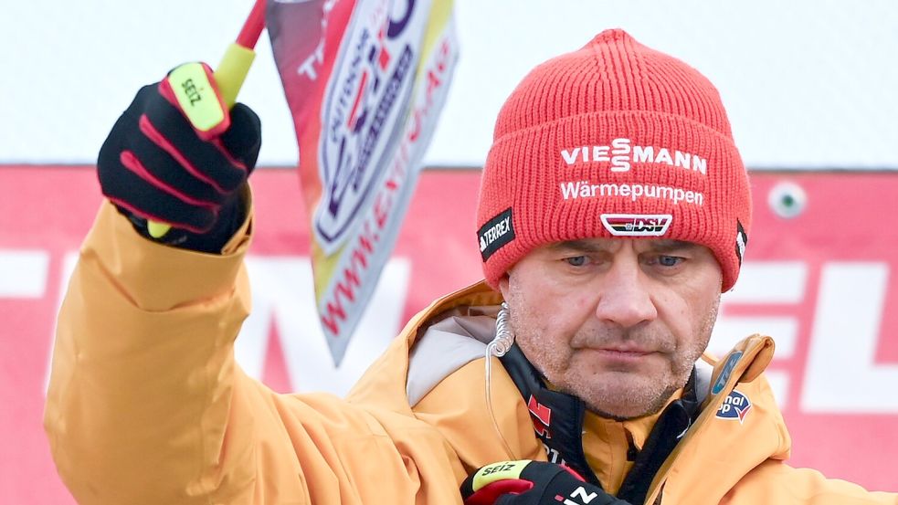 Schwenkt in dieser Saison letztmals die deutsche Fahne an der Schanze: Stefan Horngacher. Foto: Hendrik Schmidt