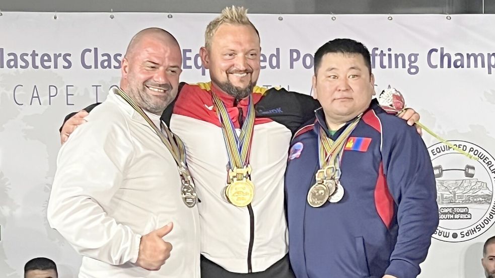 Thomas Leffers strahlte ganz oben auf dem Podium. Fotos: Privat/Leffers