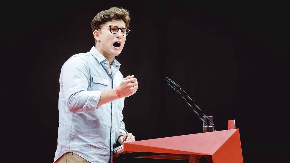 Juso-Chef Philipp Türmer gehört zu den Initiatoren einer Unterschriftensammlung gegen die Bürgergeld-Reform. Foto: Florian Gärtner