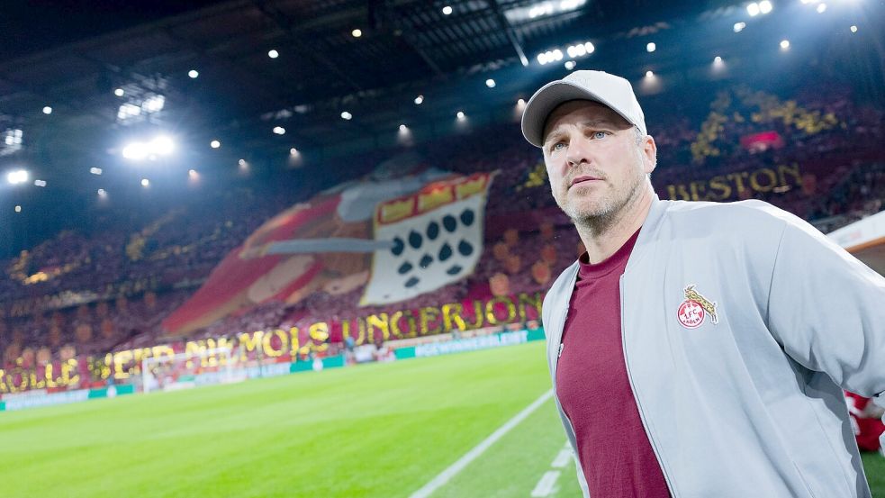 Leidtragender einer Fehlentscheidung: Kölns Trainer Lukas Kwasniok. Foto: Rolf Vennenbernd