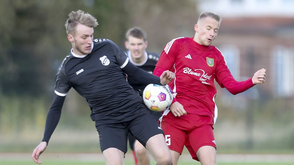 Concordia Ihrhove (links) will nach dem 0:2 in Pewsum am Sonntag wieder in die Erfolgsspur zurück. Foto: Jens Doden/ Emden
