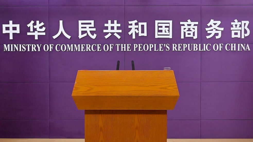 Zu weiteren Details machte die Chinas Handelsministerium keine Angaben. (Archivbild) Foto: Johannes Neudecker/dpa