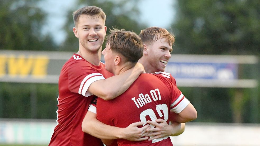 TuRa 07 hatte in Hinte viel zu feiern. Archivfoto: Hans Damm