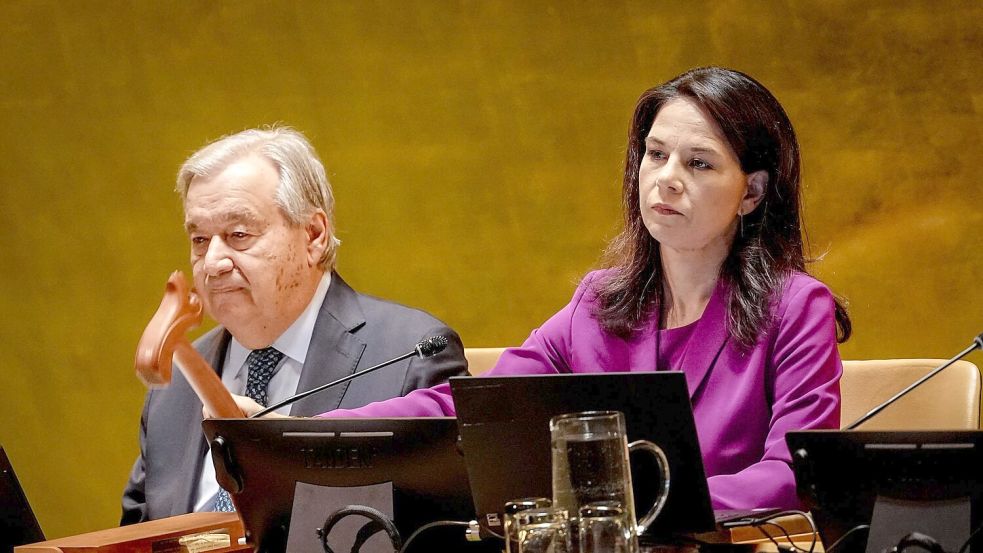 Wechselte vom Auswärtigen Amt zu den Vereinten Nationen: Grünen-Politikerin Annalena Baerbock. (Archivbild) Foto: Kay Nietfeld/dpa