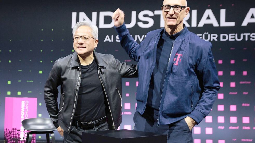 Nvidia und die Deutsche Telekom kooperieren bei einer KI-Fabrik in München. Foto: Carsten Koall