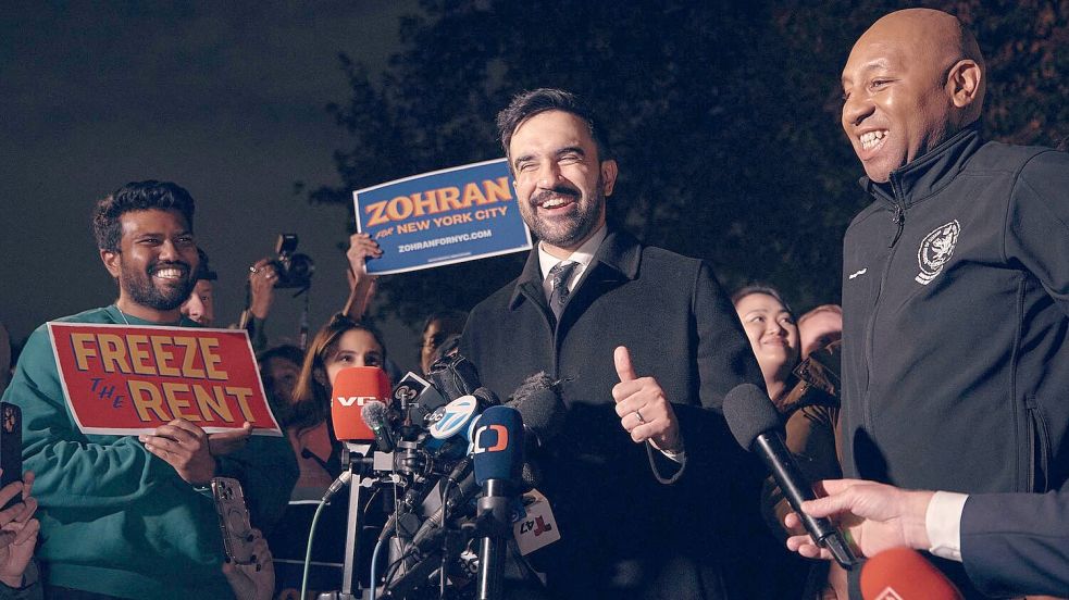 New York wollte am Dienstag (Ortszeit) einen neuen Bürgermeister wählen. Foto: Andres Kudacki/AP/dpa