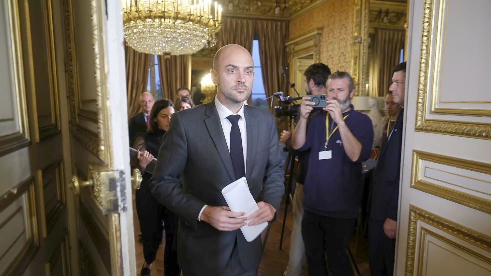 Frankreichs Außenminister hielt sich zum aktuellen Verhältnis zu Teheran bedeckt. (Archivbild) Foto: Christophe Petit Tesson/Pool EPA