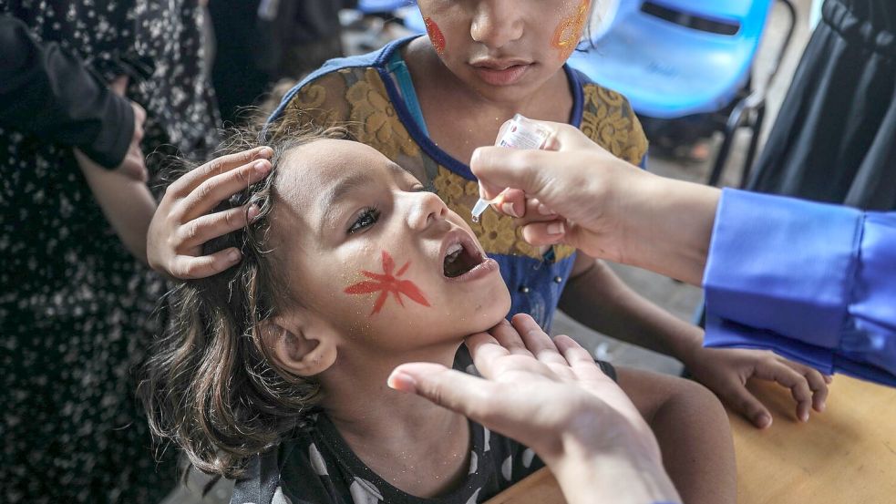 Die Impfrate ist durch den Konflikt drastisch gesunken (Archivbild) Foto: Abed Rahim Khatib/dpa