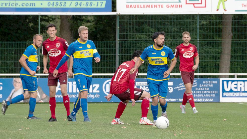 Nach der Partie zwischen TuRa 07 Westrhauderfehn U23 gegen den SC Rhauderfehn-Langholt gab es einen Rassismus-Vorwurf. Foto: Lohmann