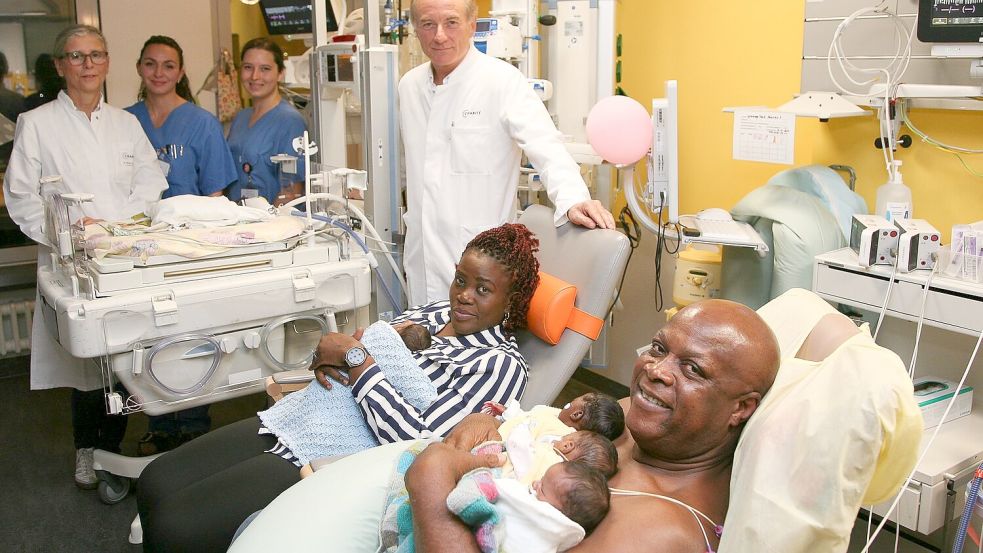 Ende September sind Fünflinge an der Berliner Charité auf Welt gekommen. Foto: -/Charité/dpa