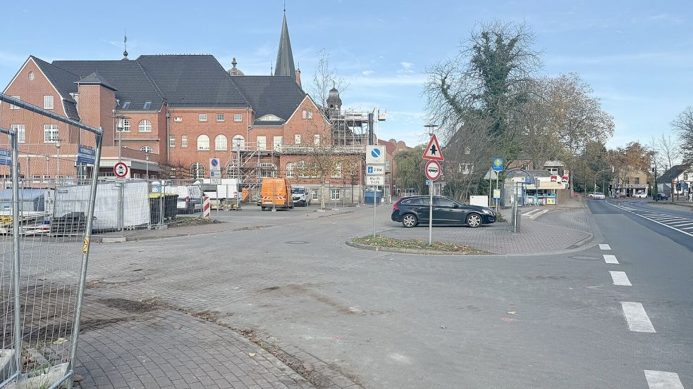 Die Zufahrt zu den Rathäusern ist ab Montag, 10 November, gesperrt. Foto: Stadt Papenburg