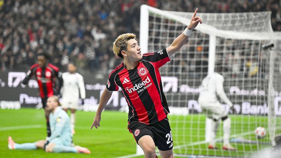 Erzielte das Siegtor für Frankfurt: Ritsu Doan. Foto: Arne Dedert