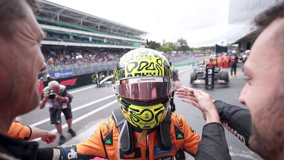 Vieles spricht nun für Lando Norris‘ ersten WM-Triumph. Foto: Ettore Chiereguini/AP/dpa