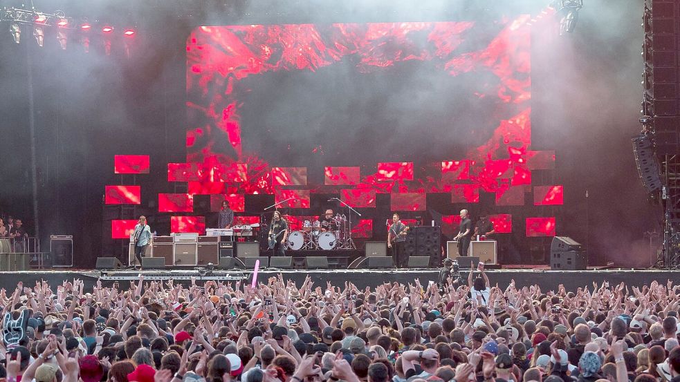 Die Foo Fighters kommen mit ihrer neuen Tour nach Deutschland. (Archivbild) Foto: Daniel Vogl