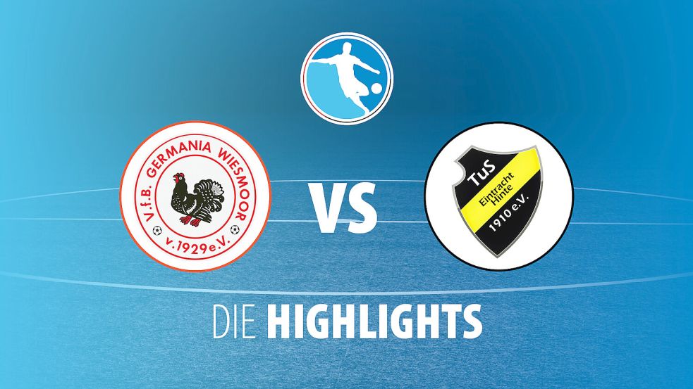 Jede Woche zeigen wir ein Spiel der Fußball-Bezirksliga Weser Ems 1 im Livestream. Hier gibt es die Höhepunkte der Partie Wiesmoor gegen Hinte.