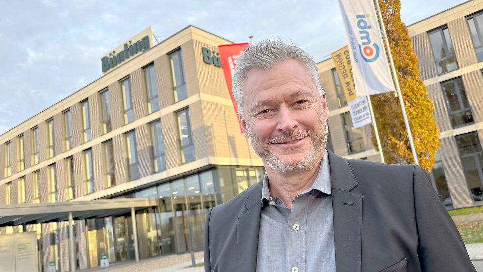 Markus Buntz, Vorstandsvorsitzender der Bünting-Unternehmensgruppe, konnte von einer guten Entwicklung berichten. Foto: Karin Lüppen