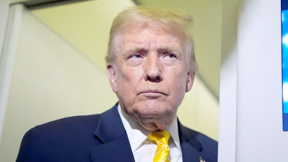 US-Präsident Trump will eine Milliardensumme von der BBC einklagen. Foto: Manuel Balce Ceneta/AP/dpa