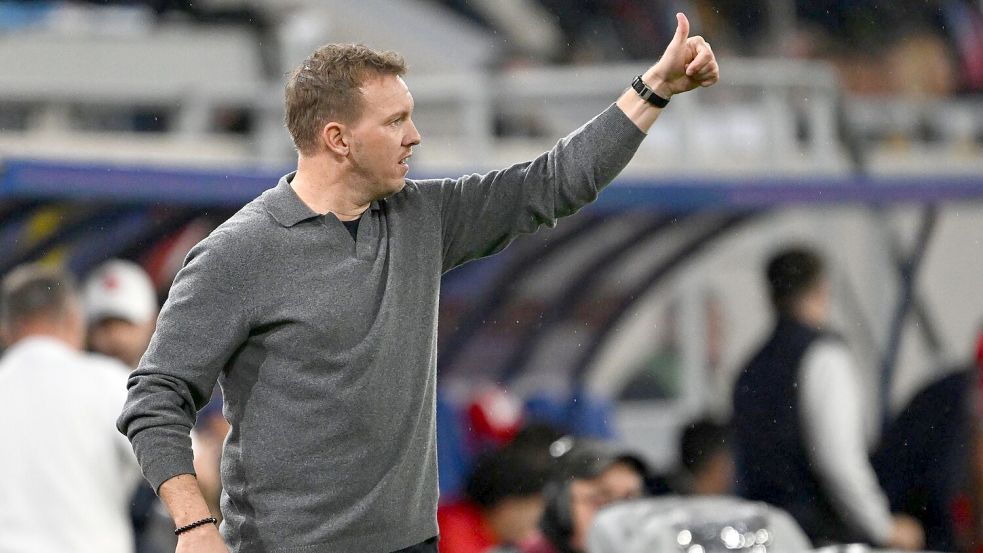 Julian Nagelsmann bereitet sein Team auf die Slowakei vor. Foto: Federico Gambarini