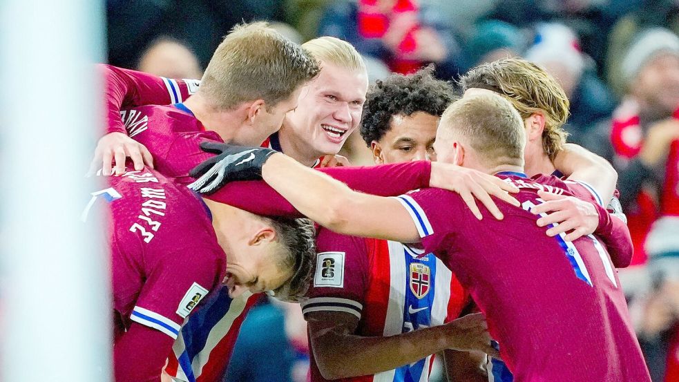 Fast durch: Norwegen kann sich sogar eine Niederlage erlauben. Foto: Fredrik Varfjell/NTB/dpa