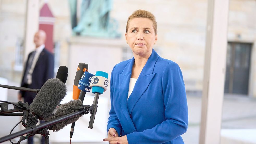 Dänemarks Ministerpräsidentin Mette Frederiksen hat den Migrationskurs ihres Landes weiter verschärft. (Archivbild) Foto: Thomas Traasdahl/Ritzau Scanpix