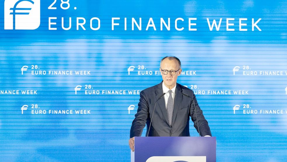 Kanzler Friedrich Merz (CDU) spricht sich für weniger Bankenregulierung in Europa aus (Archivbild) Foto: Boris Roessler