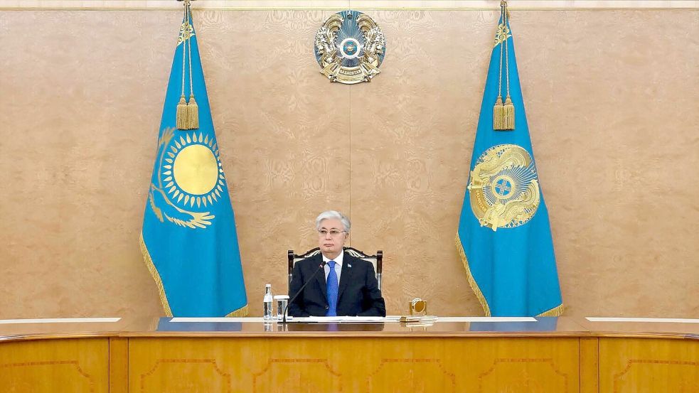 Auch Präsident Tokajew reagierte auf den Brand mit vielen Toten. (Archivbild) Foto: Uncredited/Kazakhstan’s Presiden