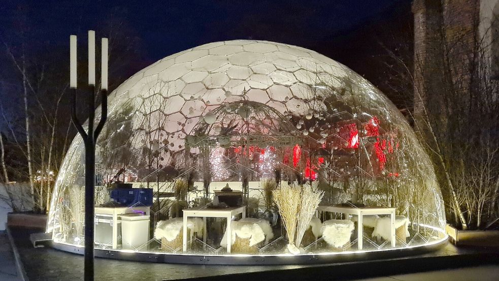 In den Winterzauberkugeln kann man zünftig feiern.