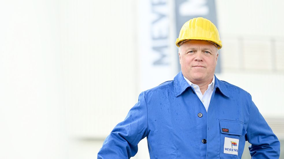 Bleibt der Meyer Werft erhalten: Chefsanierer Ralf Schmitz. Foto: Lars Penning/dpa/Archiv