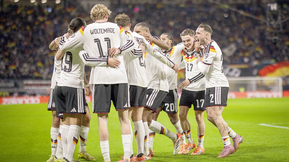 6:0 zum Quali-Abschluss: Mit einem positiven Gefühl geht die Nationalmannschaft ins WM-Jahr. Foto: IMAGO/Moritz Müller