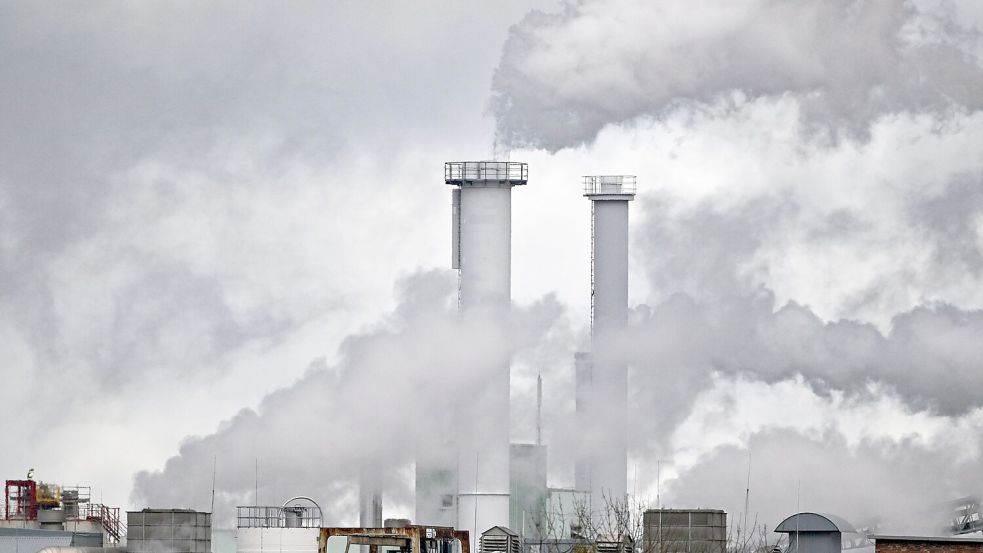 Rauchende Schlote - Im Qualm ist oft CO2 enthalten. (Archivbild) Foto: Patrick Pleul