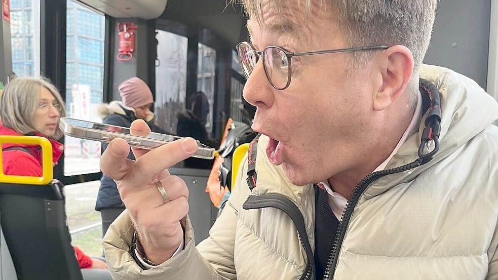 Das Foto zeigt eine natürlich völlig übertriebene Imitation der wirklichen Szene. Foto: Rena Lehmann