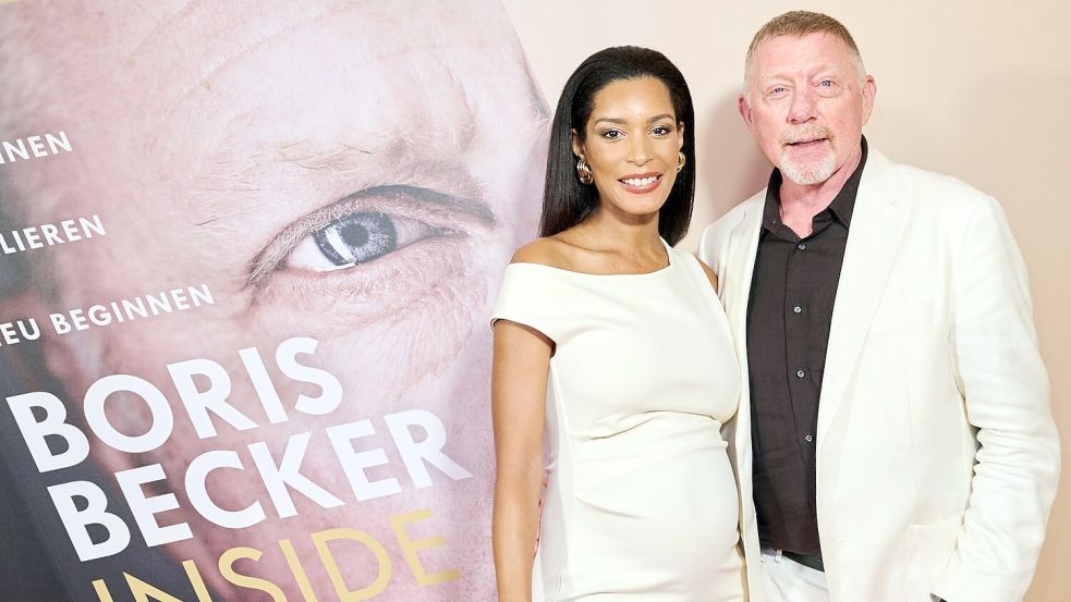 Boris Becker mit seiner Frau Lilian de Carvalho Monteiro bei der Vorstellung seines Buches. Die beiden sind nun Eltern ihres ersten gemeinsamen Kindes geworden. (Archivbild) Foto: Annette Riedl