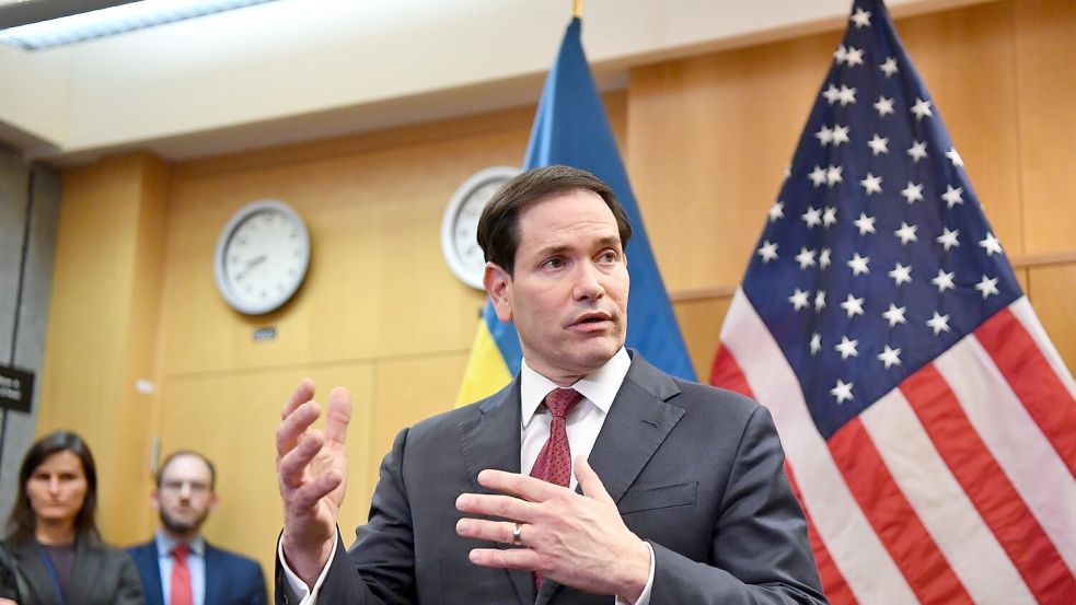 US-Außenminister Marco Rubio ist überzeugt, dass die Bemühungen um Frieden in der Ukraine erfolgreich sein werden. Foto: Lian Yi/XinHua/dpa
