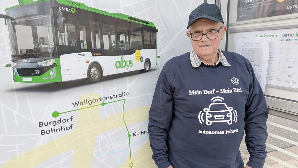 Heinrich Hallwaß hat eine Vision: Autonomes Fahren ist für den 76-Jährigen aus Abbingwehr der Schlüssel zu mehr Mobilität auch in ländlichen Regionen. Foto: Privat