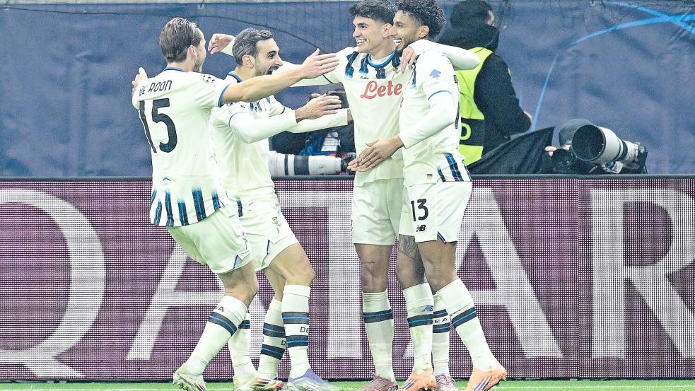 Bergamo bejubelt das zweite Tor. Foto: Uwe Anspach