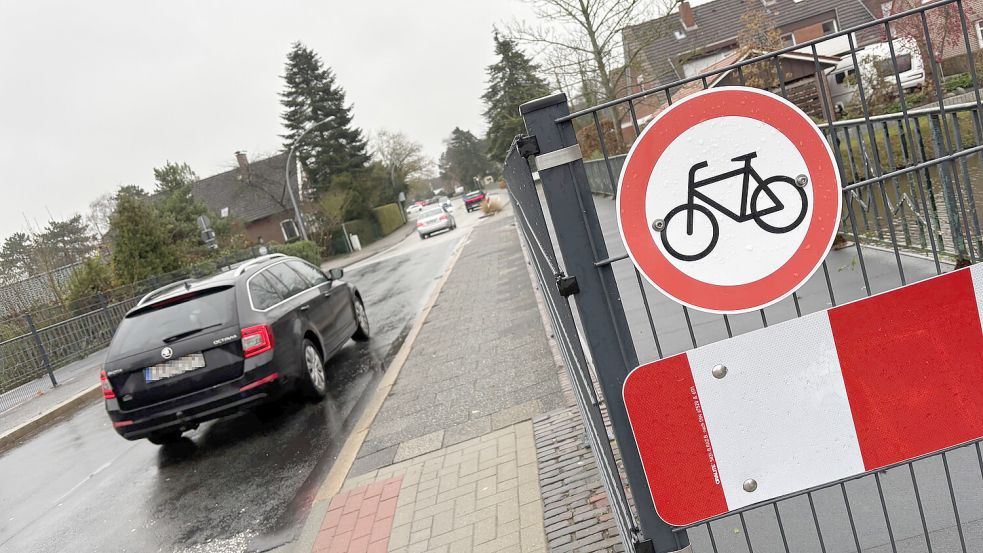 Provisorisch verkleinert: die Brücke in Wolthusen. Fotos: Stephanie Schuurman