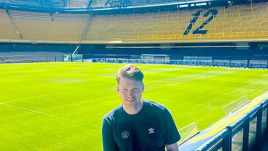 Henning Rießelmann sprach in Buenos Aires auch mit den Verantwortlichen von Boca Juniors. Foto: Privat