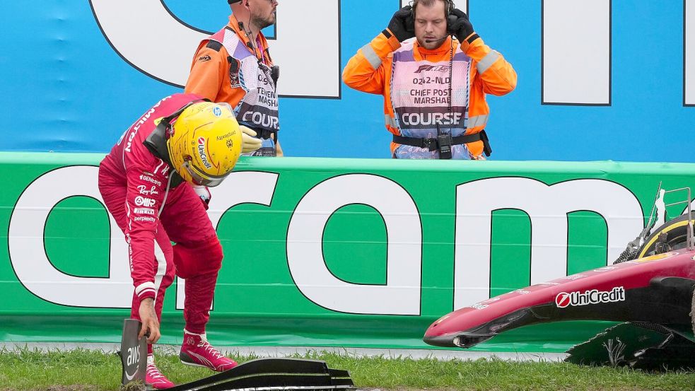 Hamilton leistete sich auch ungewohnt viele Fehler. Foto: Peter Dejong/AP/dpa