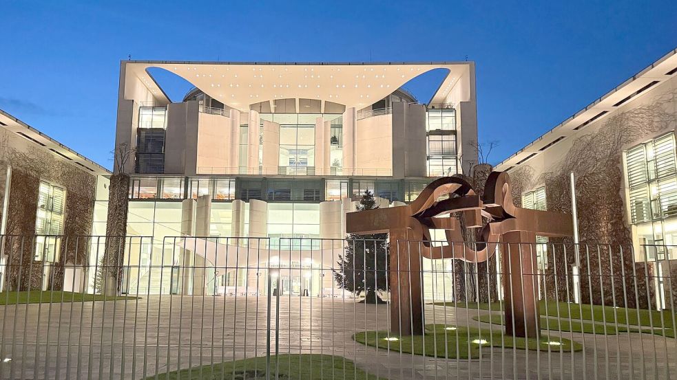 Im Kanzleramt tagte der Koalitionsausschuss stundenlang. Foto: Paul Zinken