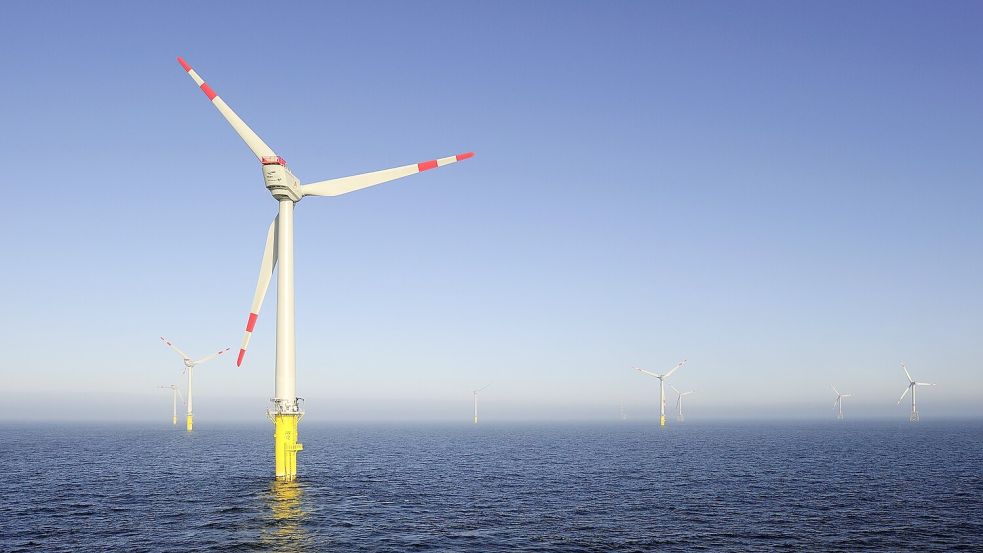 Die 12 Windkraftanlagen des Windparks „Alpha Ventus“ sollen 2027 oder 2028 abgebaut und recycelt werden. Foto: DOTI 2010 / alpha ventus
