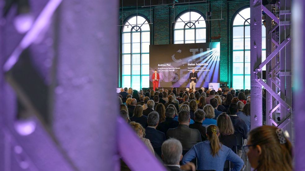 Das Finale des Kulturhauptstadtjahres in Chemnitz wird mit einem Empfang im Industriemuseum eingeleitet. Foto: Hendrik Schmidt