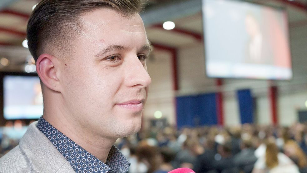Trat schon als 17-Jähriger in die AfD ein: Jean-Pascal Hohm (28) ist Chef der Generation Deutschland. Foto: Andreas Arnold