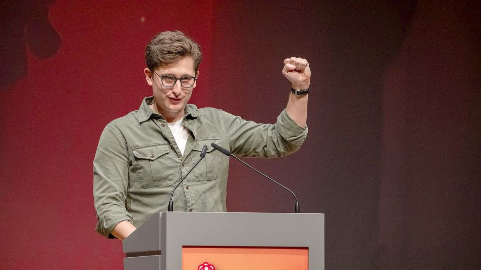 Für die junge Union hat der Juso-Chef wenig nette Worte. Foto: Harald Tittel