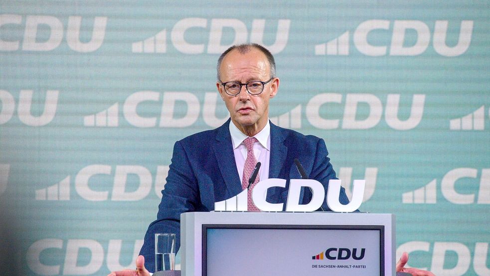 Bundeskanzler Friedrich Merz (CDU) betrachtet es als Glück und Zufall, im Westen geboren und aufgewachsen zu sein. Foto: Klaus-Dietmar Gabbert