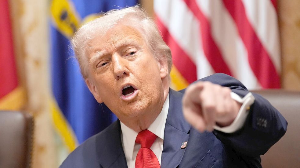 US-Präsident Donald Trump möchte den Luftraum über Venezuela schließen lassen. Foto: Alex Brandon/AP/dpa