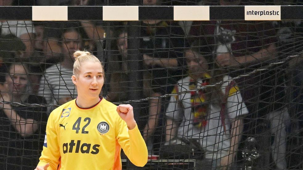 War ein starker Rückhalt im DHB-Team: Torfrau Katharina Filter. Foto: Marijan Murat