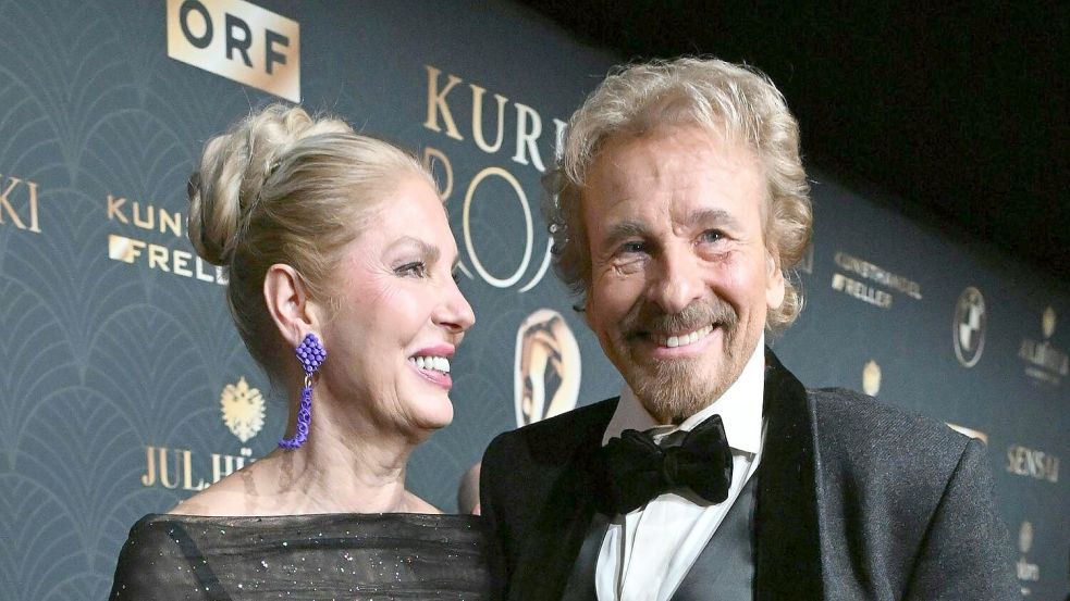 Gottschalks Ehefrau Karina saß bei der Veranstaltung in Kitzbühel im Publikum. Foto: Barbara Gindl